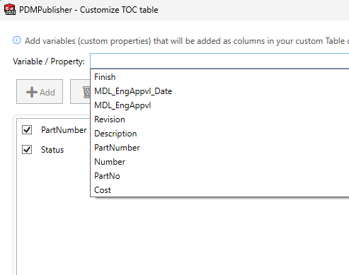 Custom Table Of Contents