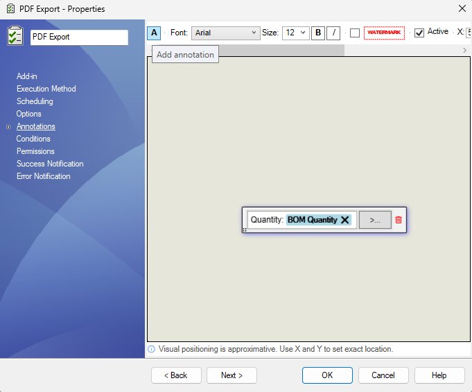 Adding an Annotation