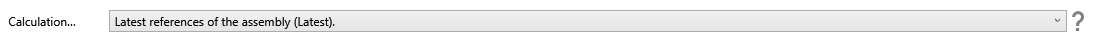 Calculation method setting