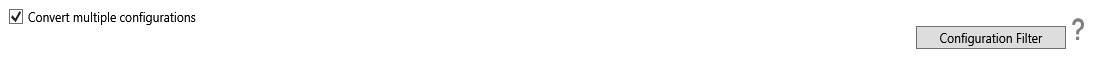Convert multiple configurations setting