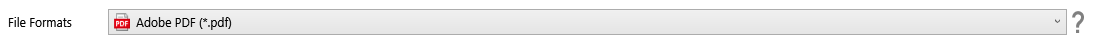 File Formats setting