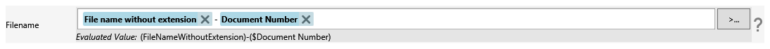 Filename setting