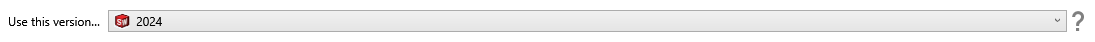 Use this version of SOLIDWORKS setting