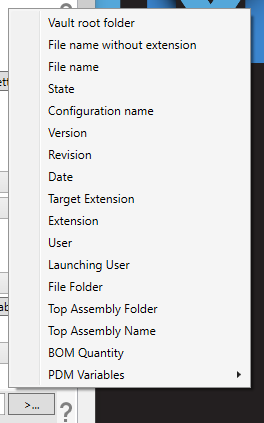 PDF bookmarks menu