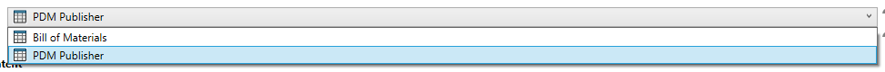 Template dropdown