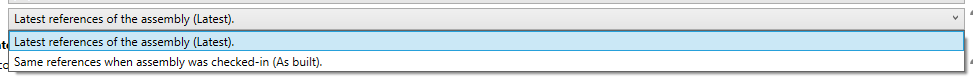 Calculation method dropdown
