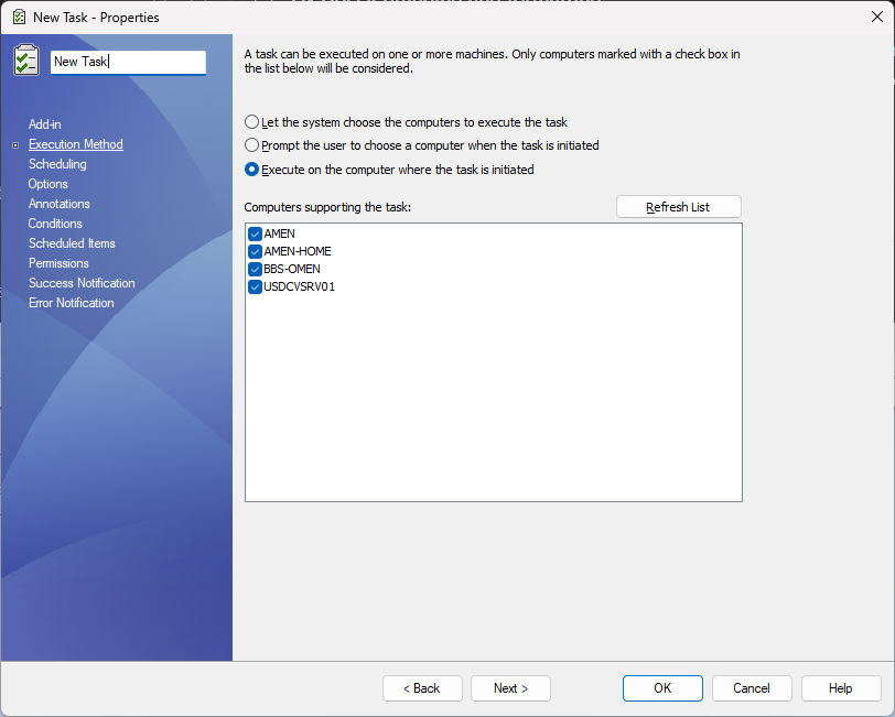 PDMPublisher task execution method
