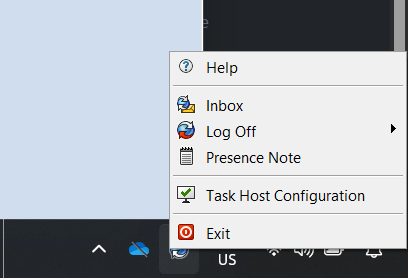 Access Task Host Configuration
